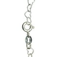 thumbnail image 2 of Sterling Silver Heart Link Nickel Free Chain Anklet Italy Adjustable, 11", 2 of 3