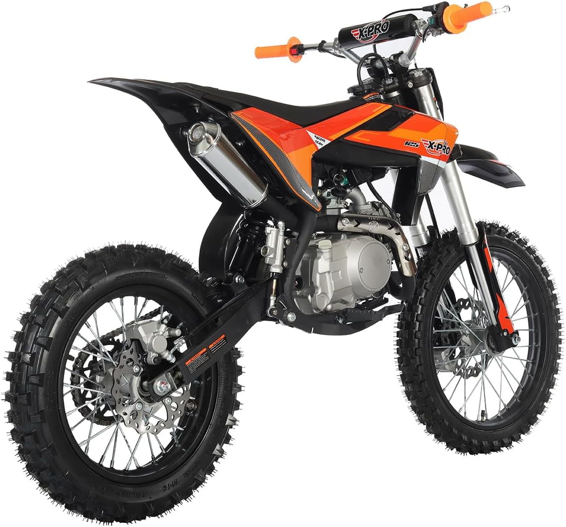 X-Pro Brand New X17 125cc Dirt Bike with Automatic Transmission Electirc Start, 17"/14" Tires