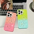 thumbnail image 4 of for IPhone Case,Luxury Glitter Sparkle Sparkly Bling Rhinostone Flower Gradient Pattern Soft Shockproof Phone Case (Purple,iPhone 14 Pro Max), 4 of 6