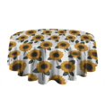 thumbnail image 5 of Design Pattern Round Tablecloth 60 Inch – Waterproof Polyester Table Cover with Full Print Design, Wrinkle Resistant & Washable for Kitchen Dining Party Decor, 5 of 6