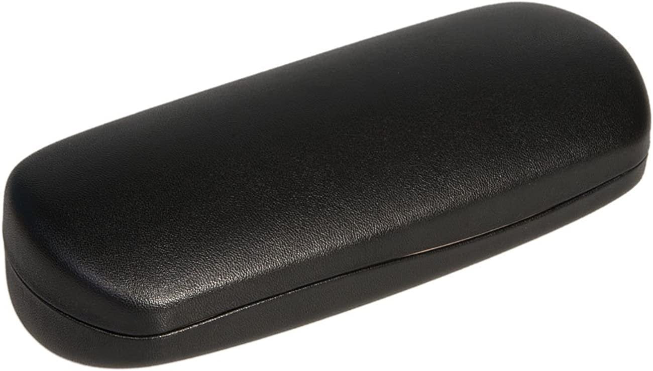 Classic Clamshell Eyeglass Case for Medium to Large Frames in Black