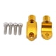 thumbnail image 1 of 2 piezas de abrazadera de espejo de cilindro maestro de motocicleta, conjunto de reemplazo de aluminio para Amarillo, 1 of 5