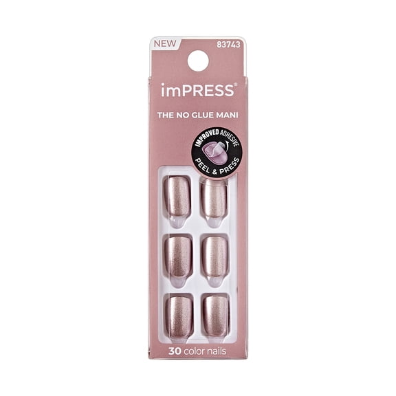 KISS imPRESS Color Press-on Manicure - Paralyzed Pink, Short