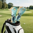 thumbnail image 3 of Yuyamidu Sea Turtle Golf Club Head Cover Starfish Shell Golf Head Cover Driver Headcover Fairway Wood Headcover Hybrid Club Head Cover with Soft Lining, 3 of 7