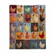 thumbnail image 5 of Manta de franela con diseño de pollo, varios estampados, textura suave, diseño acogedor, ideal para el hogar, ideal para regalar, cálida y cómoda, manta elegante. Blaxill, 5 of 8