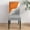Orange, variant on Chair Covers for Dining Room Set of 4,Abstract Orange Grey Gradient Stretch Seat Protector Removable Washable Chairs Slipcovers for Kitchen Banquet Wedding Hotel,Modern Geometric Lines