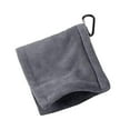 thumbnail image 2 of Toalla de limpieza de pelotas de Golf duradera con hebilla colgante, limpiador de pelotas de Golf Unisex, toalla de tela para deportes al aire libre Gris Sunnimix Limpieza de pelotas de golf, 2 of 8