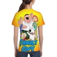thumbnail image 5 of Family Guy Animated Youth Unisex T-Shirt Crewneck Short Sleeve Double-Sided Print Tee Shirts Top For Boys Girls Kid Teen X-Small, 5 of 6