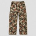 thumbnail image 3 of Men's Cargo Pants with Pockets Drawstring Long Trousers Relaxed Fit Stretch Work Pants, 3 of 5