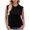 Black, variant on Women's Y2K Backless Tie Knot Knit Sweater Vest Crew Neck Sleeveless Split Pullover Tank Top Khaki