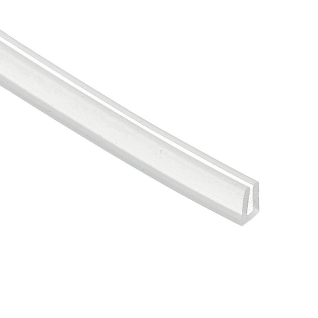 Moldura de borde en U Uxcell, 13.1 pies, protector de borde de metal para láminas, tira de sellado de aire