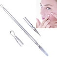 thumbnail image 7 of 3 Pcs Double Ended Blackhead Comedone Blemish Acne Extractor Remover Tool Set, 7 of 7