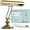 Brushed Brass, variant on Home Intuition Classic Antique Retro Adjustable Leaning Piano Lamp Banker Desk Light (Satin Nickel)