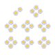 thumbnail image 5 of 30 Piezas Parches de apliques de flores Baoblaze Bordados de colores mezclados gris, 5 of 8