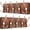 All Rustic Brown, variant on Dseap Wooden Rustic Coat Rack with 5 Tri Hooks,Sturdy Vintage Farmhouse Hanger Wall Mount for Entryway Bathroom,Black on White 2 Packs