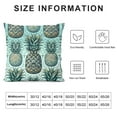 thumbnail image 5 of JRXY Cute Pineapples Throw Pillow Cover Decorative Square Pillowcase Throw Cushion Case for Bedroom, Living Room, Sofa, Couch and Bed White, 5 of 5