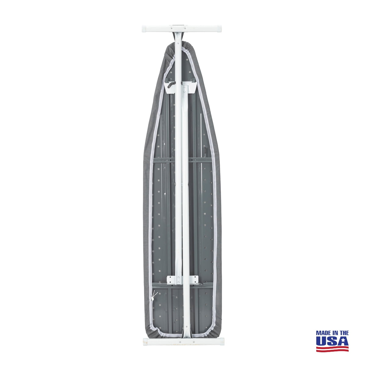 Seymour Home Products Adjustable Freestanding Ironing Board, Steel Frame with 100% Cotton Cover, Gray