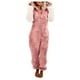 thumbnail image 1 of Gibobby pantalones siameses de pierna ancha Pijamas de manga larga de lana artificial para mujer Casual Color sólido Cremallera Suelta con capucha Mono Pijamas Casual Invierno(Rosa， XXXXXL), 1 of 5