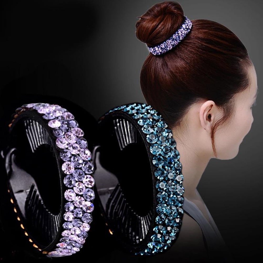 Girl Bling Women Rhinestone Clamp Accessories Crystal Claw Hairpin Hair Clip 