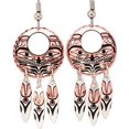 thumbnail image 3 of NW Native Totem Earrings: West Coast Earrings, Haida Earrings- Eagle Totem, Bear Totem, Raven Totem, Totem Mask, Wolf Haida Jewelry (IndianMask), 3 of 8