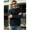 thumbnail image 4 of OALUXE Sweatshirts for Men Geometric Texture Pullover Long Sleeve Shirts Crewneck Casual Tops, 4 of 7
