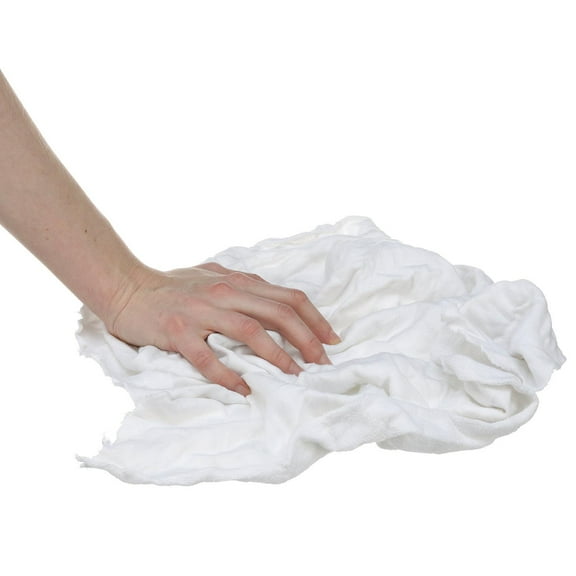 Seachoice 90006 Recycled White Knits Wiping Cloths, 4-lb. Box, 7402-SS05-SC