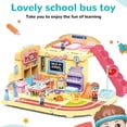 thumbnail image 3 of Sliding School Bus Toy Set, Exquisite School Bus Toy Transform  for Children for Home, 3 of 7