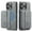 Gray, variant on Allytechgroup 2-in-1 Wallet Case for Apple iPhone 13 Pro Max, Detachable Cards Holder Magnetic Back Cover Premium PU Leather Shockproof Phone Case for Women Men, Black