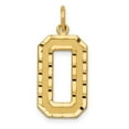 thumbnail image 1 of FB Jewels 14K Yellow Goldy Casted Large Diamond Cut Number 0 Charm, 1 of 4