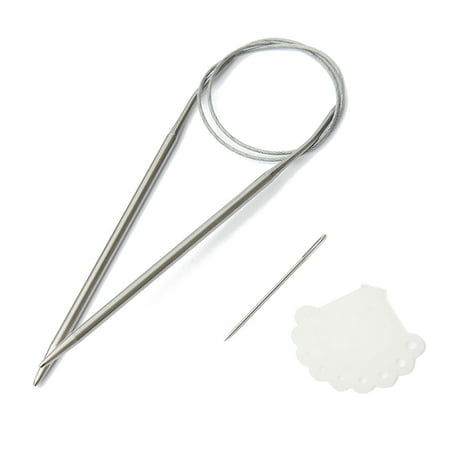 13Sizes 1-5mm 65cm Stainless Steel Circular Knitting Needles Metal (Best Metal Knitting Needles)
