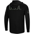 thumbnail image 4 of Men's Colosseum Black Michigan Wolverines OHT Military Appreciation Hoodie Long Sleeve T-Shirt, 4 of 4
