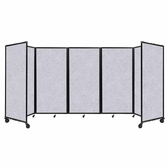 Versare Room Divider 360 Folding Portable Partition | Freestanding Decorative Room Separator | 3, 5, 7 or 9 SoundSorb Panels Wide | Up to 7'6" Tall