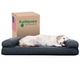 thumbnail image 1 of Furhaven Cama de gel refrescante para perros grandes con refuerzos extraíbles y funda lavable, para perros de hasta 95 libras - Sofá acolchado - Gris hierro, Jumbo/XL, 1 of 5