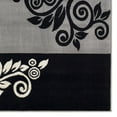 thumbnail image 2 of Capri Noir Black & Grey 6' 5" x 9' 3" Area Rug, 2 of 4