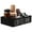 Black, variant on Tzdxfgl Coffee Station Organizer, Wood Countertop Coffee Bar Organizer Tray Pods Holder with Removable Dividers, Black