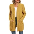 thumbnail image 3 of WUJINXIA Womens Lightweight Loose Fit Cardigan Coat Open Front Long Sleeve Sweater Jacket with Side Pockets, 3 of 6
