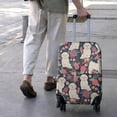 thumbnail image 3 of Shih Tzu Dog and Flower Floral Luggage Cover Fashion Suitcase Cover Baggage Covers Fit 25-28 Inch Luggage (Go Travel), 3 of 5