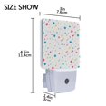 thumbnail image 4 of Yayeee LED Plug in Night Light for The Home with Auto Dusk to Dawn Light Sensors, 2 Pack, White Retro Pattern, 4 of 6