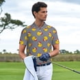 thumbnail image 3 of Fotbe Christmas hat duck Camiseta Polo de Golf para Hombre con Estampado – Camisa Deportiva Transpirable con Cuello Abotonado-X-Large, 3 of 6