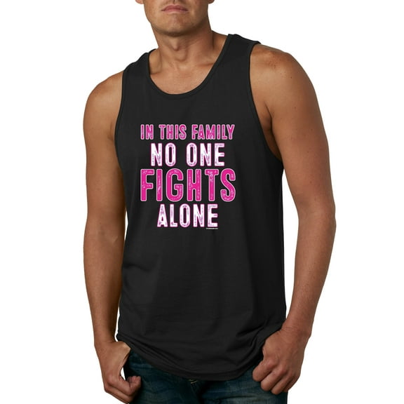 In This Family No One Awareness Mens Graphic Tank Top, Black, Small