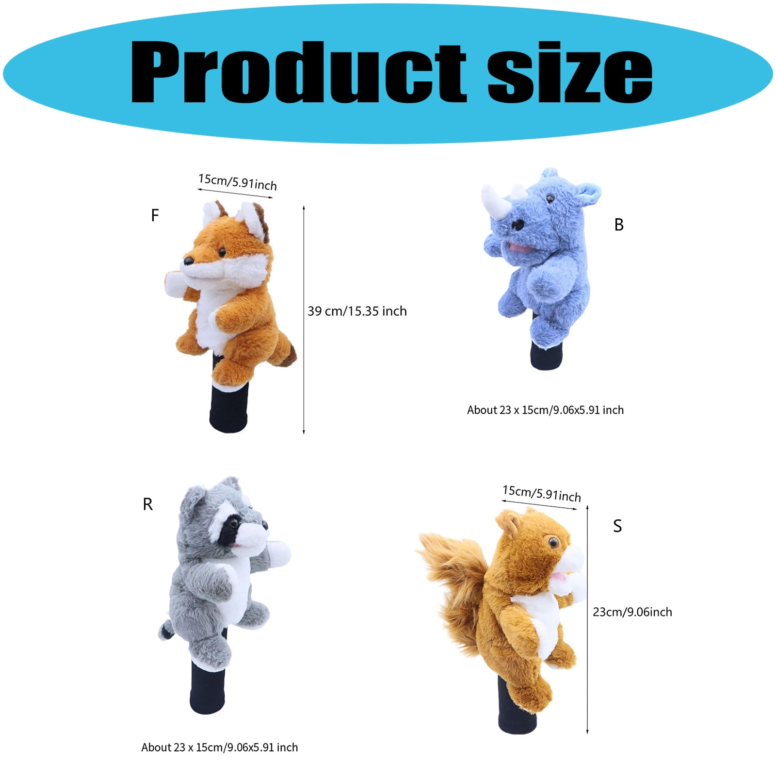 Golf Putter Covers Driver Head Protective Guard Golfs Mallets Headcover Golf Head Covers Golfs Club Protectors Sleeve