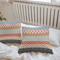 thumbnail image 6 of Throw Pillow Covers 18x18 Inch Set of 2, Boho Waterproof Outdoor Pillow Covers, Colorful Striped Ethnic Modern Geometric Abstract Art Decorative Cushion Pillowcases for Couch, Sofa, Bed, Patio, 6 of 9