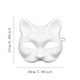 thumbnail image 3 of Para Niños Y Adultos, Máscara De Gato Blanco Pintada A Mano, Disfraz De Fiesta Animal, 10 Unidades, 3 of 8