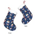 thumbnail image 3 of Salouo Winter old man Playtime Print Christmas Stockings,Large Xmas Stocking Set of 1 Holiday and Farmhouse Stocking for Christmas Holiday Party Decoration(17.7*11 Inch), 3 of 7