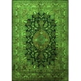 thumbnail image 1 of Ahgly Company Indoor Rectangle Medallion Green Traditional Area Rugs, 7' x 10', 1 of 1
