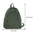 thumbnail image 2 of Mochila grande Bolso casual unisex de lona de gran capacidad para mujeres y hombres al aire libre (verde), 2 of 8