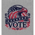 thumbnail image 5 of American Eagle Vote Adult Heather Gray Long Sleeve Hoodie-Medium, 5 of 6
