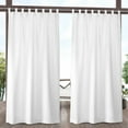 thumbnail image 5 of Exclusive Home Cabana Solid Indoor/Outdoor Light Filtering Hook-and-Loop Tab Top Curtain Panel Pair, 54"x96", Cloud Grey, 5 of 10
