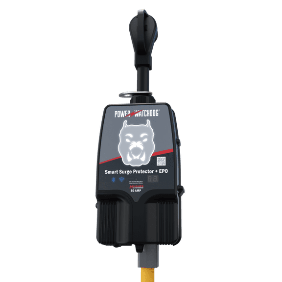 Power Watchdog PWD50EPOW Smart RV Portable Surge Protector 50 Amp - Patented Wifi and Bluetooth Connectivity - Monitor Voltage/Amperage/Wattage - IP65 Water-Resistant