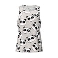 thumbnail image 4 of Fotbe Cute Panda Pattern Men's Quick Dry Workout Tank Top Gym Muscle Tee Fitness Bodybuilding Sleeveless T Shirt Breathable Workout Shirt-4X-Large, 4 of 9